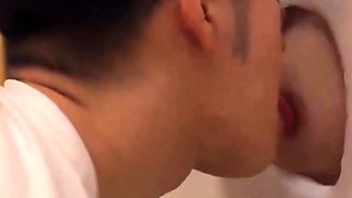 Cute asian girl sex via gloryhole