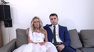 Bride in her late 20s fucked by her father-in-law in front of her hubby