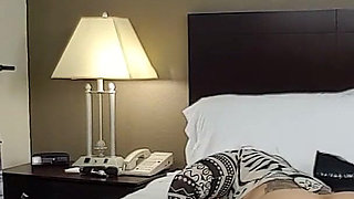 Ellie Boulder Solo Cavorts on Bed