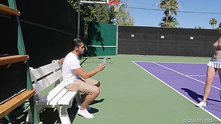fresh and sexy cece capella fucks like a hoe after playing tennis