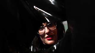 Confined in Latex Sack POV
