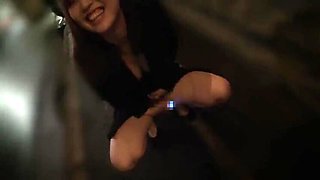 Hot Asian Amateur Threesome in Chiba - Cowgirl Fuck with Stockings & Kissing