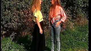 Horny Bavarian retro girls enjoying a good fuck