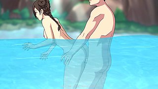 House chores in underwear while getting down with Naruto and Hinata