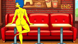 Hot Married MILF Cheats in Dirty Public Toilet - Simpsons Hentai Parody