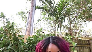 Zariah June is a black woman with huge tits fucking