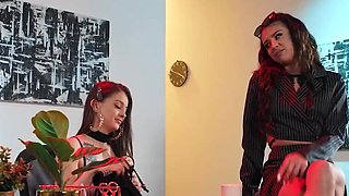 Bratty boss babe is going to fuck a lesbian hottie HARD
