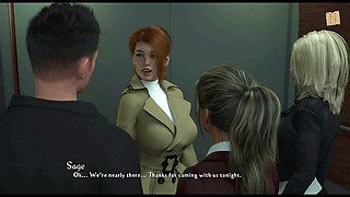 Hot teacher in a visual novel filled with erotic tales and big assets