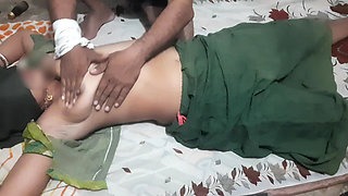 The step-brother-in-law planned to fuck the elder sister-in-law by applying oil of full body massage and taking off all the clot