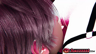 Curvaceous Odette in 3D Hentai - Club Dance Floor Fingering & Standing Wet Pussy Licking with Explosive Squirt