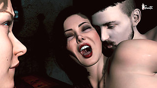 Horny Savita Bhabhi caught her brother-in-law having sex with his girlfriend and she herself got fucked by her brother-in-law.