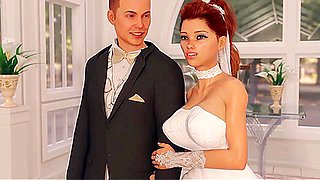 Cuckold wedding - 3d animated wife cheats on husband right at the wedding with photographer