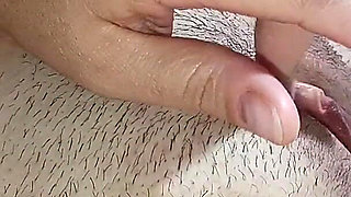 Rubbing My Lips and Clit Close-up