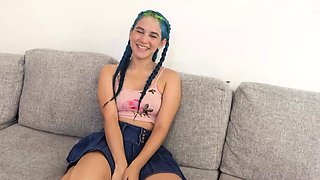 Cute 18yo Latina Gamer Girl Anal in Job Interview