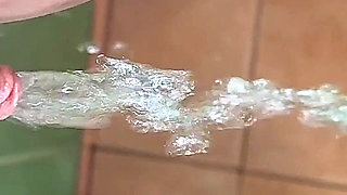 Strong Stream Standing Pee in the Shower