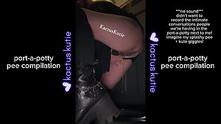 Port-a-potty Pee Compilation