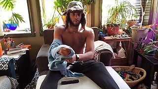 Kennie Jai Jerks in Winter Hat and Shoots Huge Cum