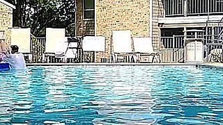 BBW Nurse Vicki Play Time in the Pool with Handsome Harry