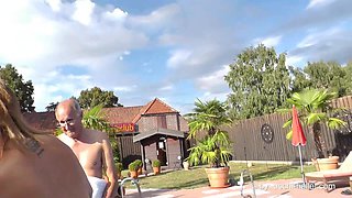 Outdoor Gangbang Party with Turkish Born MILF Farah Slut