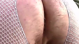 Bondage Slave on Leash Fisted in Ass and Licking Feet of Fantastic Mistress