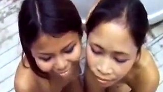 Two Thai Amateurs in a Steamy Threesome