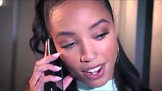 Cool Ebony dame, Alexis Tae is wailing from gusto while having ass-fuck orgy with her paramour