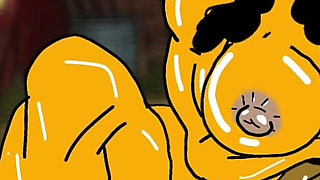 Redneck's Wife. Cartoon. Animation