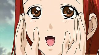 Hentai red-haired teen fucked hard by a dark ugly bus driver