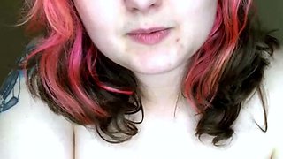 Great Big Boobs On Masturbating Redhead