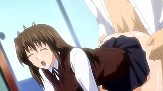 Hentai schoolgirl pounded hard and blasted with hot cum