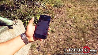 Blonde young cougar ▲ Mia Bitch ▲ banged outdoors in berlin! hitzefrei.dating