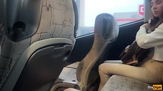 Got Hard Cock On Public Bus And Brunette Helped Me Cum - Verified Amateurs And Katty West