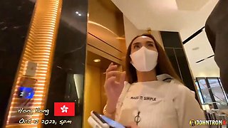 JohnTronX - Sexy brunette Asian babe fucked hard in the hotel room