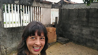 My wife masturbates herself naked in front yard