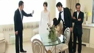 Hypnotized Bride Throated By The Groomsman!