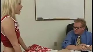 Sweet blonde girl does alot of sucking and fucking