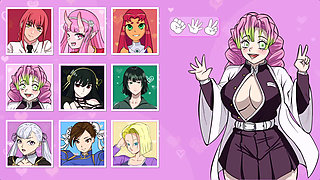 Cachipun With Waifu - Playing Rock, Paper, Scissors with Mitsuri Kanroji from Demon Slayer: Kimetsu no Yaiba Until Fucking Her