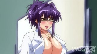 Uncensored Hentai: College Girls with Big Tits Revealed by X-Ray Glasses