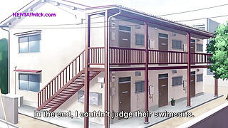 First Time in the Women's Bath: Hairy Pussy Touch in the Public Steam Room - Anime Hentai(ENG Sub)