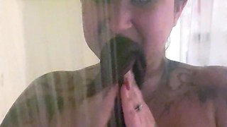 Big boobs milf masturbates with her dildo