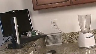 Skinny Slut Jerks Out a Huge Load All Over Her Face
