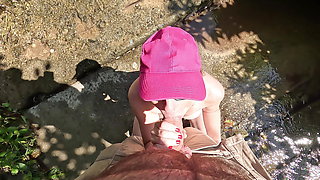 A trip to the mountains with her stepsister ends with cum in her tight pussy