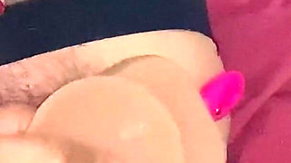 After Being Creampied a Pussy Yes Fucks the Rubber Cock Full of Cum