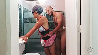 Step Sister Gets Hard Cock Deep in Pussy - Taboo Family Fuck