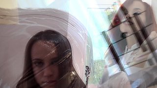 MILF amateur handjob blonde on knees receiving bukkake