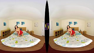 Red Hot - Brunette Milf Solo Strip - Zexyvr - Sexlikereal