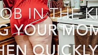 BBW MILF Sucks Your Cock in the Kitchen