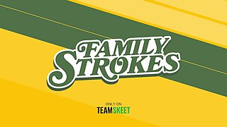 Perfect laTina Babe takes turns riding and sucking stepdad and son-in-law during video night