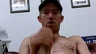 Hot solo twink jerking big cock