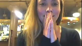 Flashing cafe: Big Tits, Amateur  Public Nudity Porn